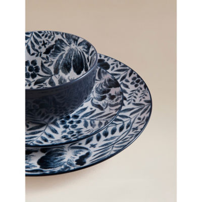 Blue Floral Dinner Set - 12 Piece thumbnail 6