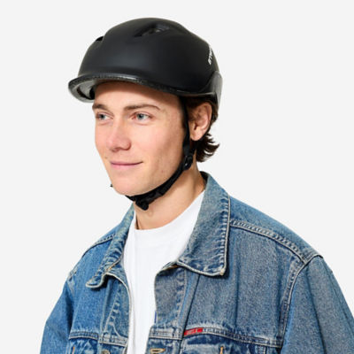 100 Adult Cycling Helmet - Black thumbnail 3