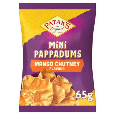 Patak's Mango Chutney Mini Pappadums 65g