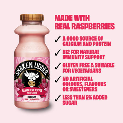 Raspberry Ripple Milkshake 330ml thumbnail 3