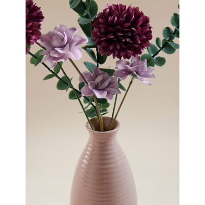 Pom Pom Flower In Pink Ceramic Pot 44cm thumbnail 3