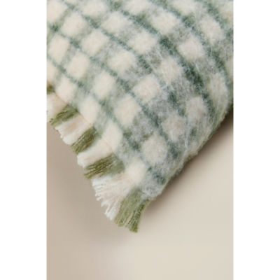 Brushed Tassel Check Cushion thumbnail 5