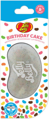 Jelly Belly 3D Hanging Air Freshener Birthday Cake, 1 Pack