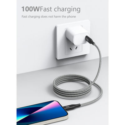 Asda Tech 100W Braided USB C to USB C Cable - 1.8M thumbnail 4