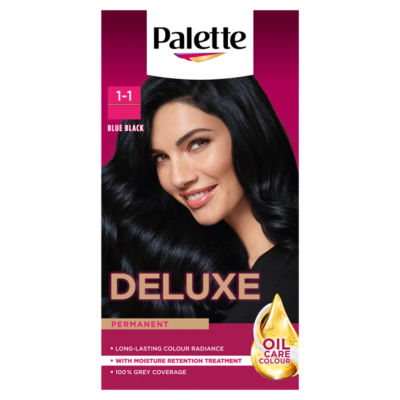 Deluxe Creme Colouration 1-1 Blue Black Hair Dye thumbnail 2