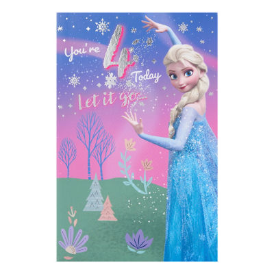 Disney Frozen 4th Birthday Card