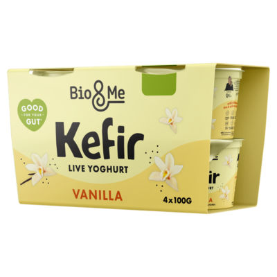 Kefir Vanilla Live Yoghurt 4 x 100g thumbnail 2