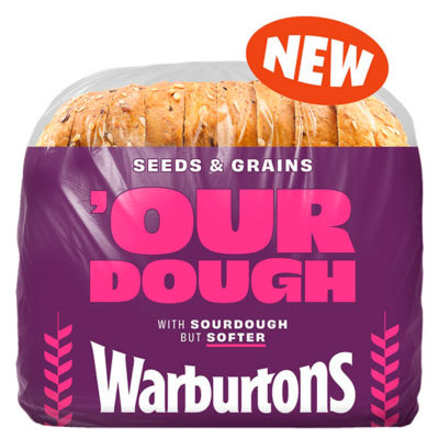Warburtons Seeds & Grains Our Dough 400g