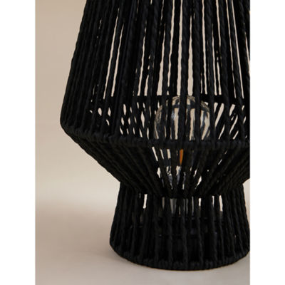 Black Paper Rope Table Lamp thumbnail 4