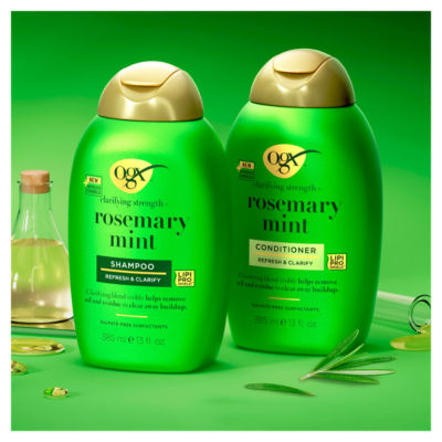 Clarifying Strength + Rosemary Mint Hair Shampoo, 385ml thumbnail 4