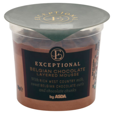 Exceptional by ASDA Belgian Chocolate Layered Mousse 110g