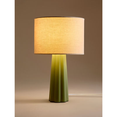 Large Ceramic Table Lamp Green thumbnail 3