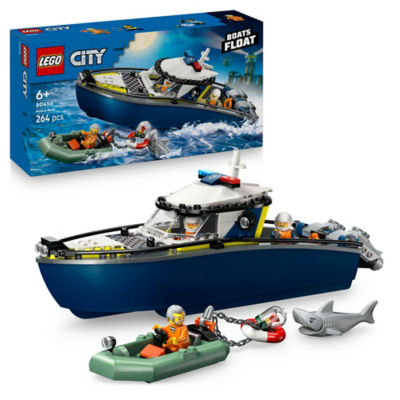 City Police Boat Chase Building Toy Set 60456 thumbnail 2