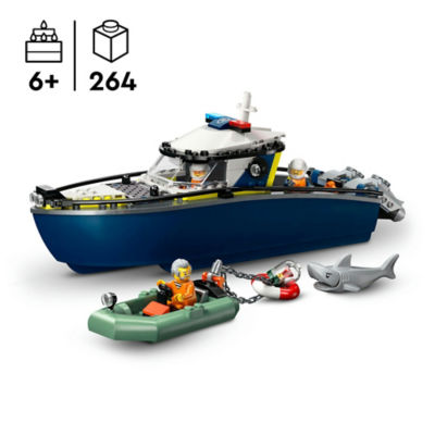 City Police Boat Chase Building Toy Set 60456 thumbnail 5