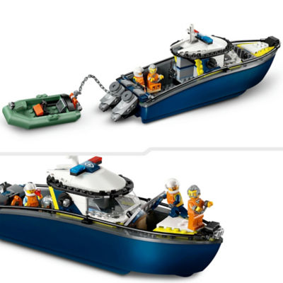 City Police Boat Chase Building Toy Set 60456 thumbnail 6
