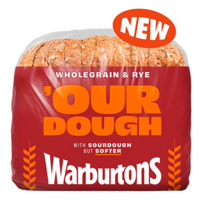 Warburtons Wholegrain & Rye Our Dough 400g