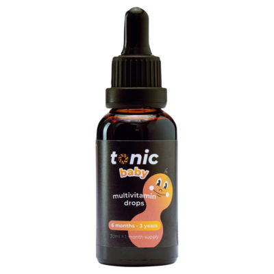 Baby Multivitamin Drops Peach & Banana Food Supplement 30ml thumbnail 2