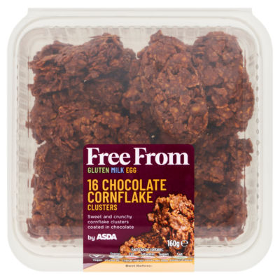 ASDA Free From 16 Chocolate Cornflake Clusters 160g