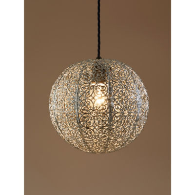 Silver Moroccan Ceiling Shade thumbnail 3
