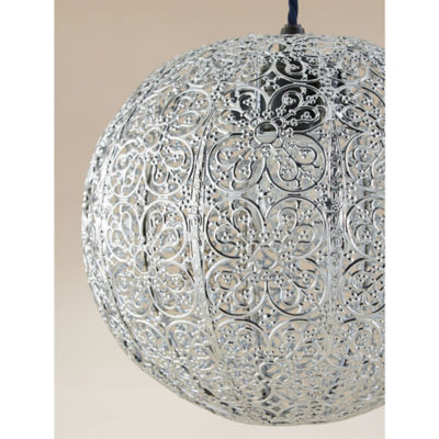 Silver Moroccan Ceiling Shade thumbnail 4