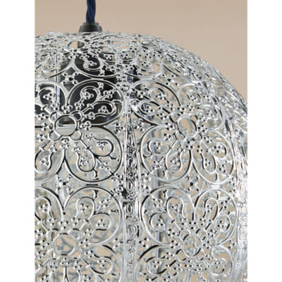 Silver Moroccan Ceiling Shade thumbnail 5