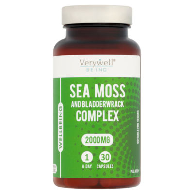 Being Wellbeing Sea Moss and Bladderwrack Complex 2000mg 1 A Day 30 Capsules