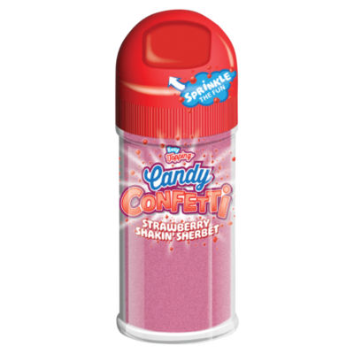 Strawberry Flavour Sherbet Topping Candy Confetti 50g thumbnail 2