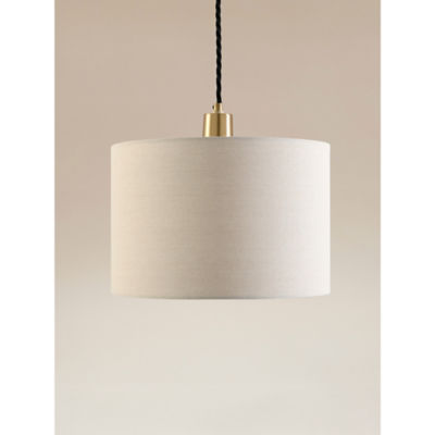 George Home Linen-Effect Cylinder Shade