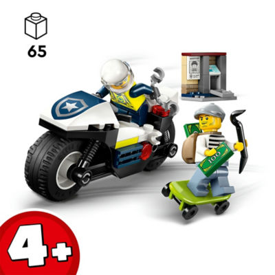 City Police Motorcycle Chase Toy Set 60455 thumbnail 5
