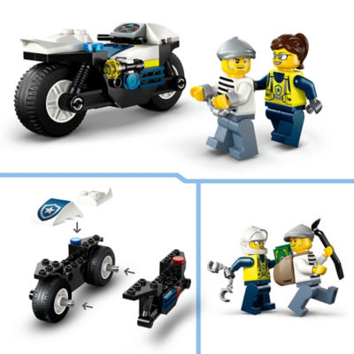 City Police Motorcycle Chase Toy Set 60455 thumbnail 6