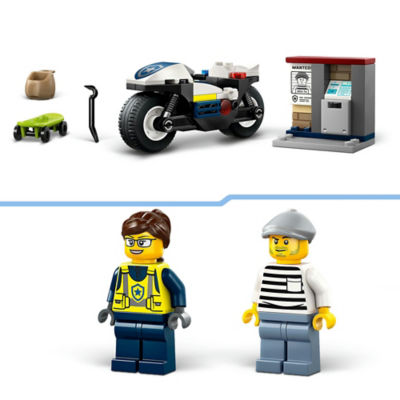 City Police Motorcycle Chase Toy Set 60455 thumbnail 7