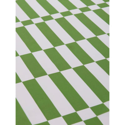 Green Split Checkerboard Shower Curtain thumbnail 3