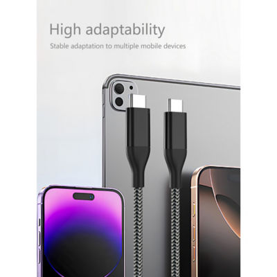 Asda Tech 60W Braided USB C to USB C Cable - 0.9M thumbnail 5