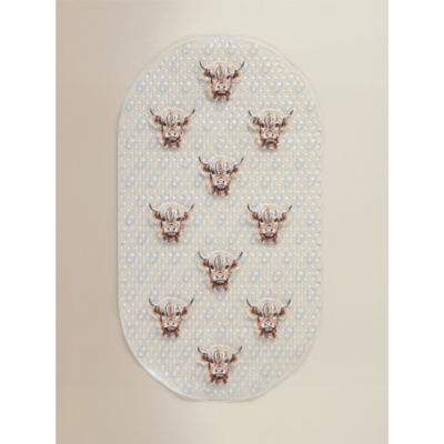 Natural Good Life Highland Cow PVC Bath Mat