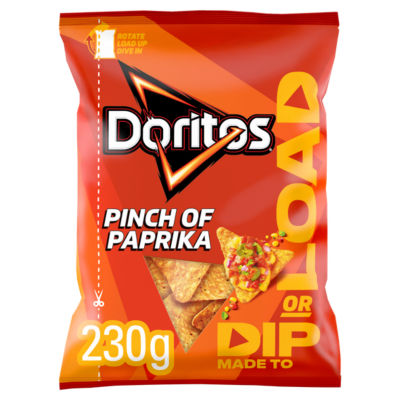 Doritos Dip or Load Paprika Tortilla Chips Sharing Crisps