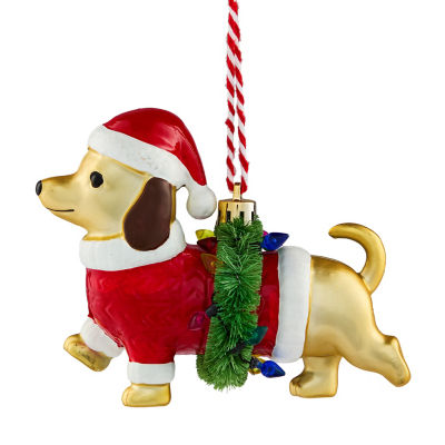 GH DOG WREATH BAUBLE