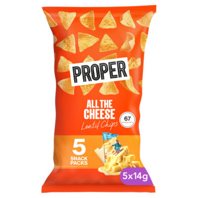 All The Cheese Lentil Chips 5 x 14g (70g) thumbnail 2