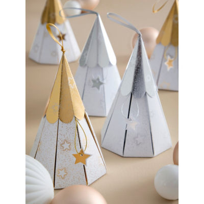 Premium Tree-Shaped Christmas Crackers - Set of 6 thumbnail 3