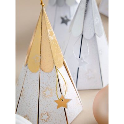 Premium Tree-Shaped Christmas Crackers - Set of 6 thumbnail 4