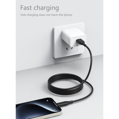 Asda Tech Black USB2.0 USB A to USB C Cable - 3M thumbnail 4