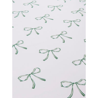 Green French Fancy Bows Shower Curtain thumbnail 3