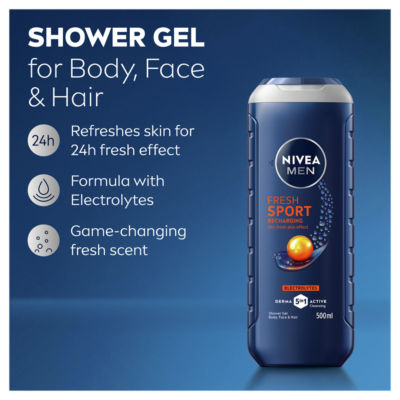 Men Fresh Sport Shower Gel 500ml thumbnail 4