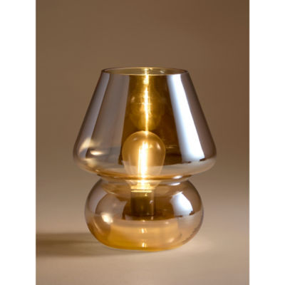 Amber Mushroom Iridescent Table Lamp thumbnail 3