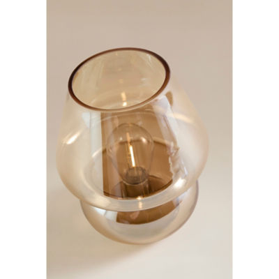 Amber Mushroom Iridescent Table Lamp thumbnail 4