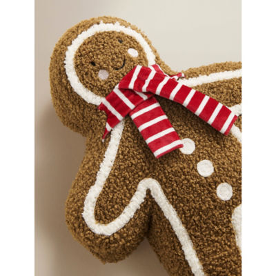 Natural Brown Shaped Gingerbread Cushion thumbnail 4