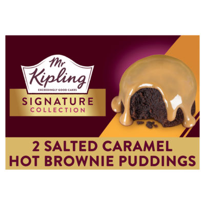 Signature Salted Caramel Brownie Puddings Dessert Chocolate Cake 105g x2 thumbnail 2