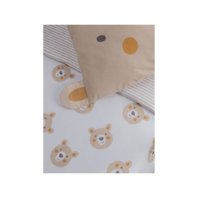 Bear 3D Pillowcase Toddler 100% Cotton Reversible Duvet Set Toddler thumbnail 4