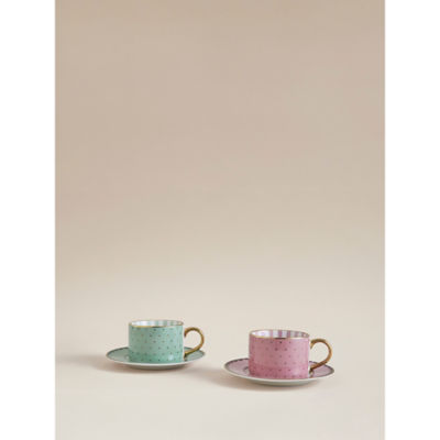 Pink Cup & Saucer Set