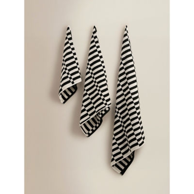 Checkerboard Cotton Super-Soft Towel & Bath Mat