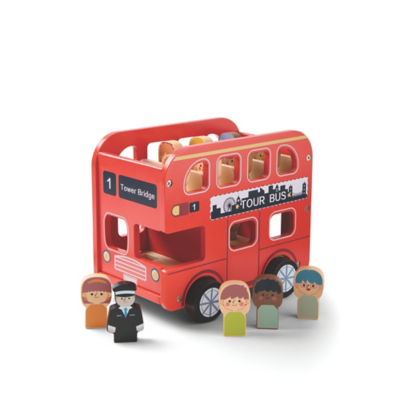 Red Wooden Tour Bus